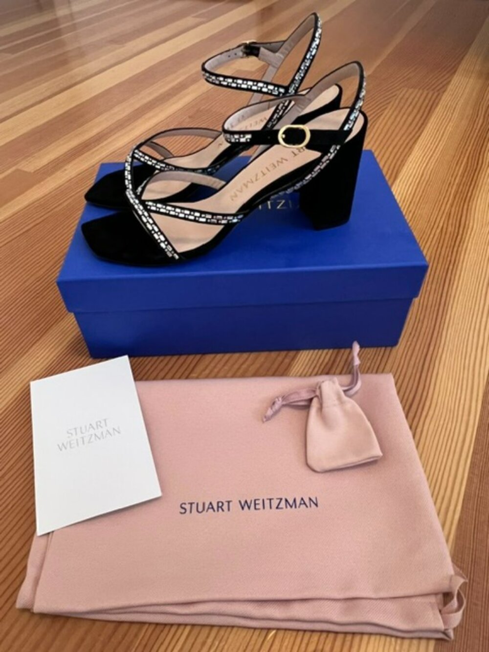 Stuart Weitzman Harlowe Strappy Crystal Sandal - Pristine!!